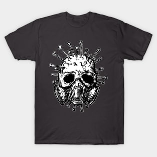 Corona virus skull T-Shirt